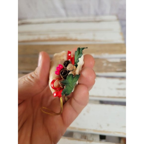 Shell Beach holiday ornament cinnamon Xmas vintage holiday tree - Picture 6 of 6